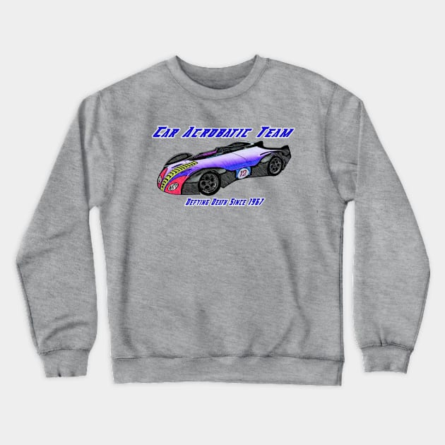 Car Acrobatic Team Crewneck Sweatshirt by DistractedGeek